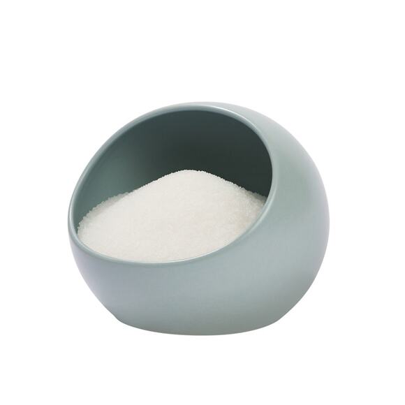 NIB Year & Day Salt Cellar Ceramic Stoneware Kitchenware Palm Blue Green - Picture 1 of 11